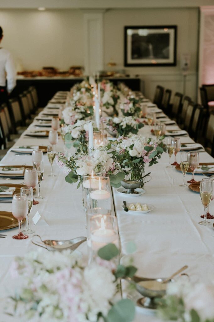 wedding table setting