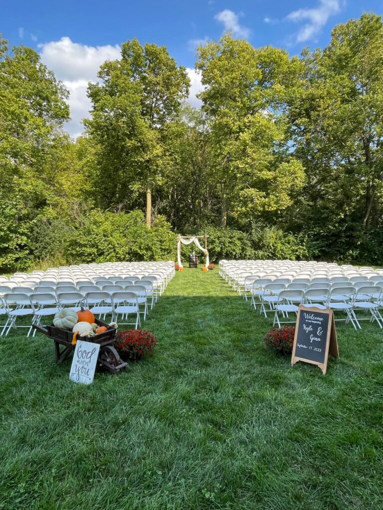 outdoor wedding venue