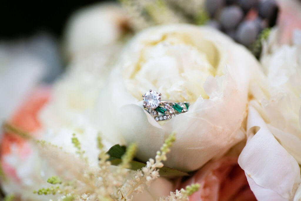 rings on flowers