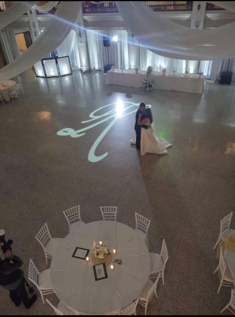 bride and groom dance